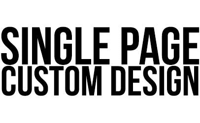 Single Page Custom Web Design